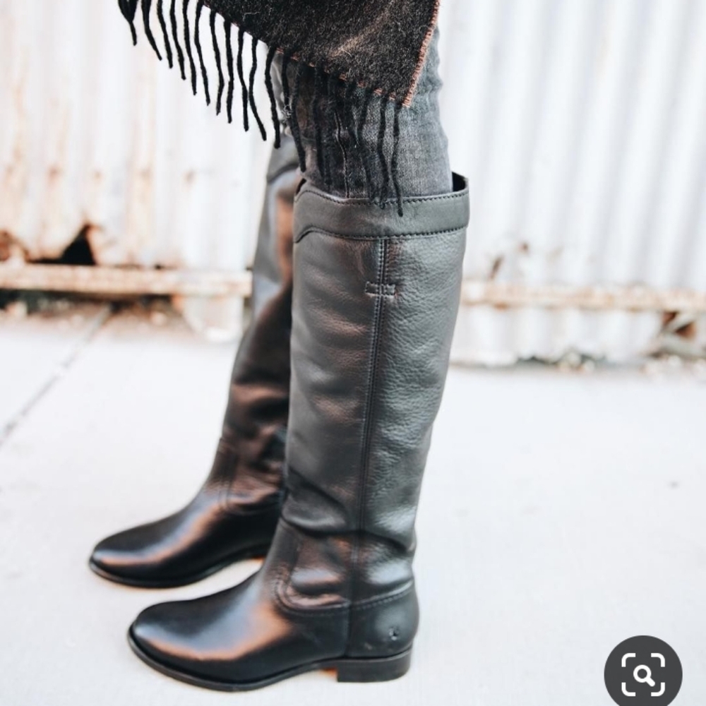 Frye Cara Roper Tall Pull On Genuine Leather Riding Boot Size 7B